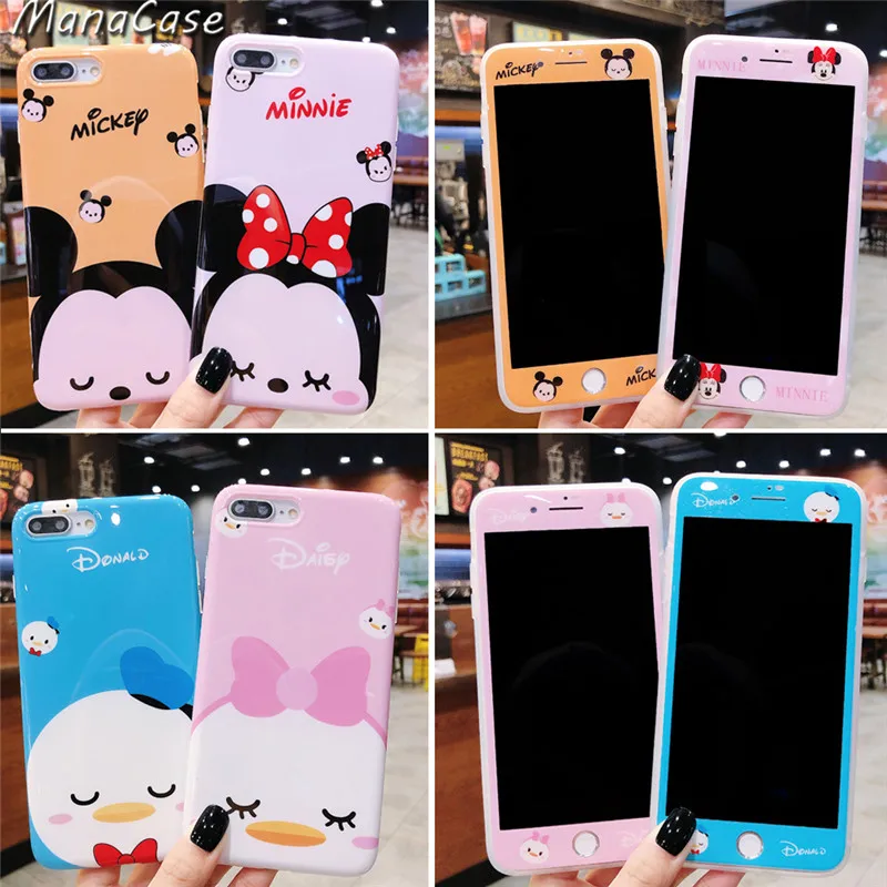 Cute Disney Cartoon Phone Cover&Screen Protector For iPhone X XS MAX XR 6 6s 7 8 Plus For Tempered Glass Film TPU Back Cover
Cute Disney Cartoon Phone Cover&Screen Protector For iPhone X XS MAX XR 6 6s 7 8 Plus For Tempered Glass Film TPU Back Cover