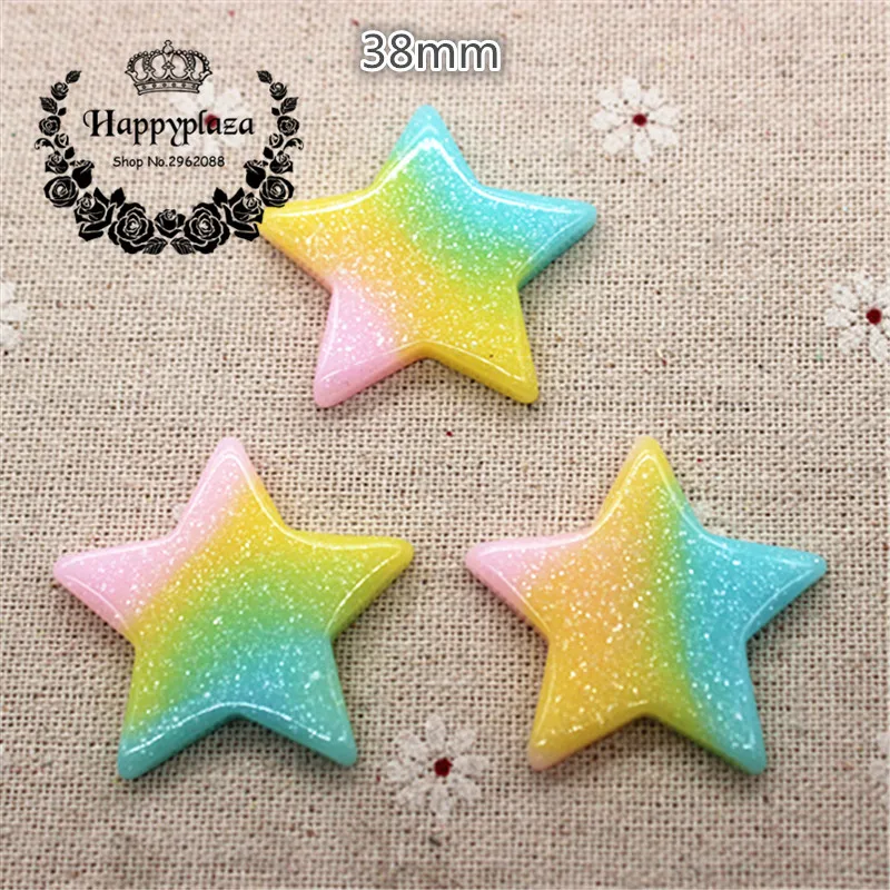 10pcs Kawaii Resin Pink+Yellow+Blue Glitter Five Star Flatback Cabochon Art Supply Decoration Charm Craft DIY Accessories,38mm
10pcs Kawaii Resin Pink+Yellow+Blue Glitter Five Star Flatback Cabochon Art Supply Decoration Charm Craft DIY Accessories,38mm