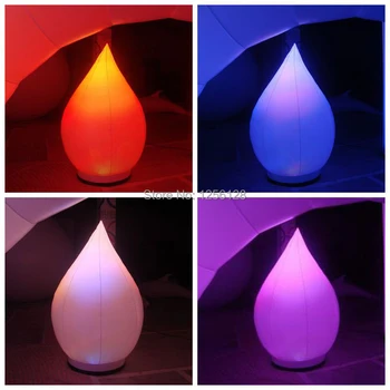 1.5 m Tall colorful inflatable water drops for stage decoration with changing rgb light
1.5 m Tall colorful inflatable water drops for stage decoration with changing rgb light