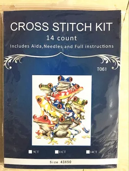T061A group of frogs home Decor counted 14ct white canvas similar DMC Cross Stitch kits14ct needlework Set DIY embroidery
T061A group of frogs home Decor counted 14ct white canvas similar DMC Cross Stitch kits14ct needlework Set DIY embroidery