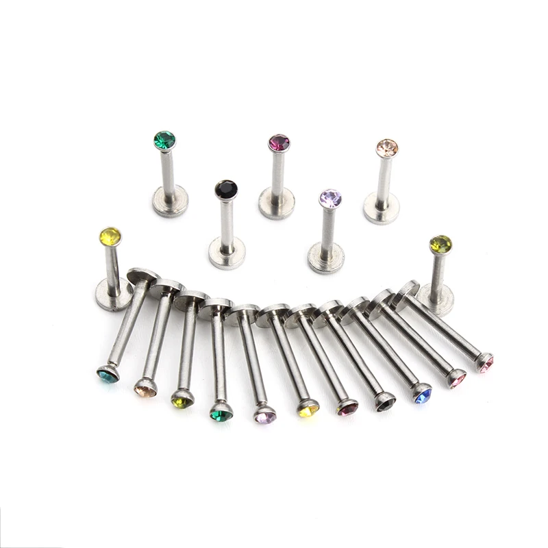 10pcs Stainless Steel Labret Piercing Levre Lips Stud With 4mm Crystal Beads Ball Punk Labret Bars Body Piercing Jewelry F3723
10pcs Stainless Steel Labret Piercing Levre Lips Stud With 4mm Crystal Beads Ball Punk Labret Bars Body Piercing Jewelry F3723