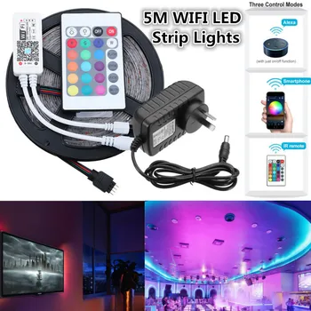 DC12V High Quality 5M SMD2835 RGB LED Strip Light for Alexa Smart Home WIFI Controller APP Control Non-waterproof
DC12V High Quality 5M SMD2835 RGB LED Strip Light for Alexa Smart Home WIFI Controller APP Control Non-waterproof