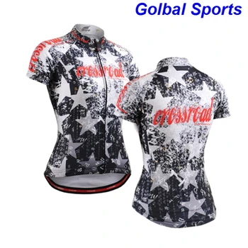New 2018 women bike jersey top short sleeve cycling clothing jerseys star printed recycle wear Christmas design sportswear
New 2018 women bike jersey top short sleeve cycling clothing jerseys star printed recycle wear Christmas design sportswear