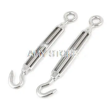 7.5" Long Adjustable Stainless Steel M8 8mm Male Thread Eye Hook Turnbuckle
7.5" Long Adjustable Stainless Steel M8 8mm Male Thread Eye Hook Turnbuckle