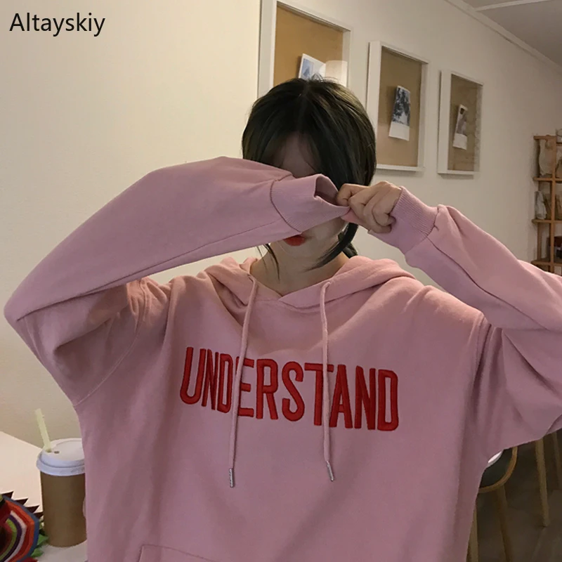 Hoodies Women Long-sleeve Hooded Hip Hop Letter Printed Loose Warm Soft Daily Ulzzang Sweatshirts Womens High Quality Chic 2019
Hoodies Women Long-sleeve Hooded Hip Hop Letter Printed Loose Warm Soft Daily Ulzzang Sweatshirts Womens High Quality Chic 2019