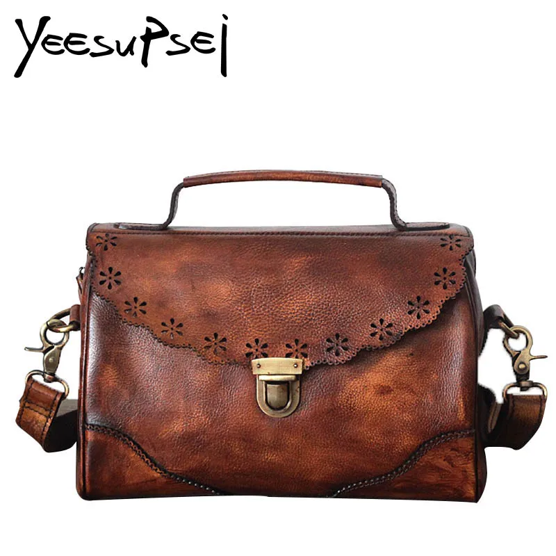 YeeSupSei Genuine Leather Boston Women Handbag Vintage Luxury Shoulder Bag Clasp Cover Women Pillow Bag Lady Bolsos Sac A Main
YeeSupSei Genuine Leather Boston Women Handbag Vintage Luxury Shoulder Bag Clasp Cover Women Pillow Bag Lady Bolsos Sac A Main