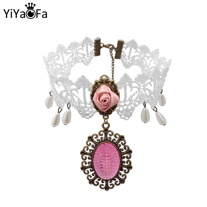 YiYaoFa Vintage Choker Necklace Gothic False Collar Statement White Lace Necklace for Women Accessories Lady Party Jewelry GN-47
YiYaoFa Vintage Choker Necklace Gothic False Collar Statement White Lace Necklace for Women Accessories Lady Party Jewelry GN-47