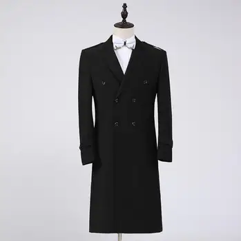 Black 2020 new designer mens double breasted trench coats man long coat men clothes slim fit overcoat long sleeve singer stage
Black 2020 new designer mens double breasted trench coats man long coat men clothes slim fit overcoat long sleeve singer stage