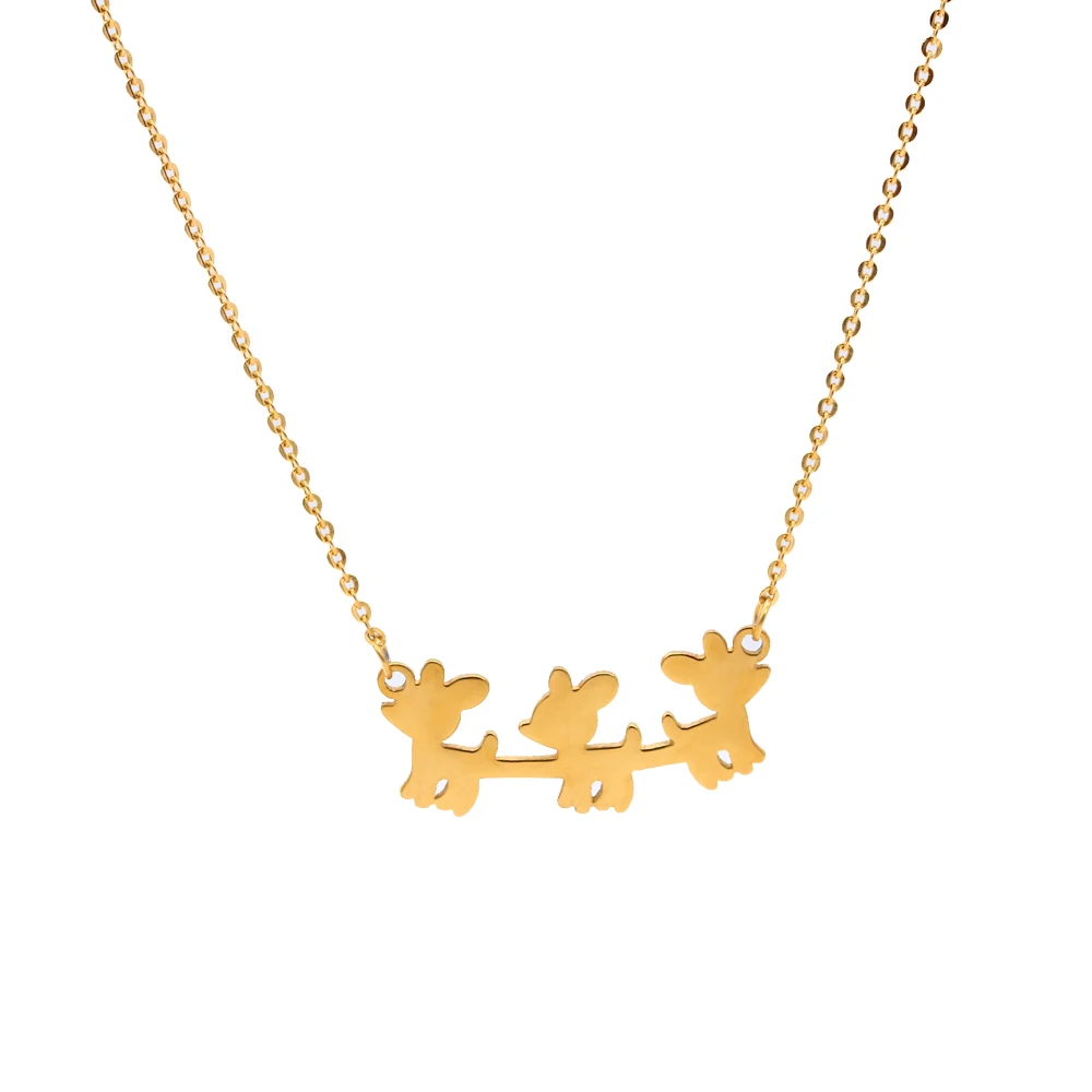 Japanese and Korean stainless steel jewelry Flat golden elk Christmas gift series Flat cross snake bone chain pendant
Japanese and Korean stainless steel jewelry Flat golden elk Christmas gift series Flat cross snake bone chain pendant