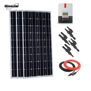 300 Watt 12 Volt Mnocrystalline Solar Panel Starter Kit w/ 30A MPPT Charge Controller, Solar Cable, MC4 Connector
300 Watt 12 Volt Mnocrystalline Solar Panel Starter Kit w/ 30A MPPT Charge Controller, Solar Cable, MC4 Connector