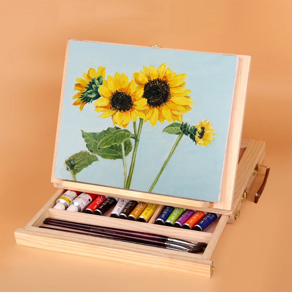 Portable With Drawer Folding Practical Wooden Sketching Adjustable Lightweight Desktop Board Students Painting Easel Art School
Portable With Drawer Folding Practical Wooden Sketching Adjustable Lightweight Desktop Board Students Painting Easel Art School