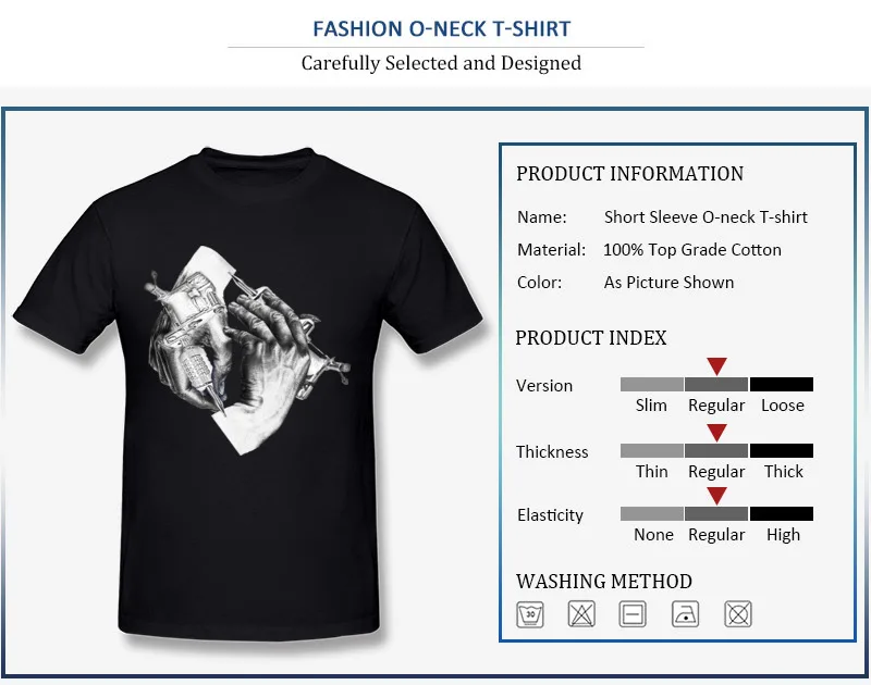 Faddish Normal Tops T Shirt Escher Tattoo Summer/Fall Short Sleeve 100% Cotton O-Neck Male T Shirts Normal Tee Shirts