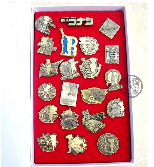New Anime Detective Conan 17th Anniversary Badges Pin Set Hardback Costumes Badge
New Anime Detective Conan 17th Anniversary Badges Pin Set Hardback Costumes Badge