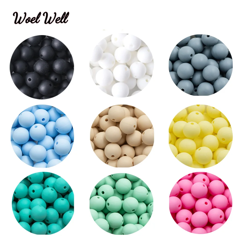 Woel Well 12mm Silicone Beads 30pcs Round baby Silicone Teething Beads BPA Free For Jewelry Making Baby Products
Woel Well 12mm Silicone Beads 30pcs Round baby Silicone Teething Beads BPA Free For Jewelry Making Baby Products