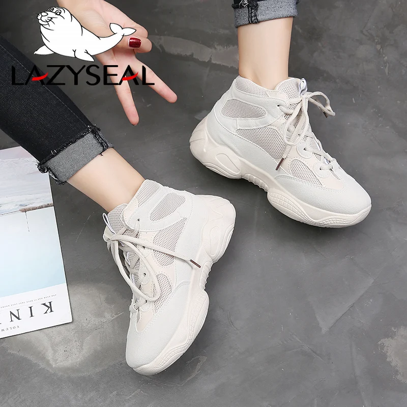 LazySeal New Shoes Woman Casual Shoes Punk Air Mesh Lace-Up Platform Sneakers Creepers Flats Shoes Baskets Femme
LazySeal New Shoes Woman Casual Shoes Punk Air Mesh Lace-Up Platform Sneakers Creepers Flats Shoes Baskets Femme