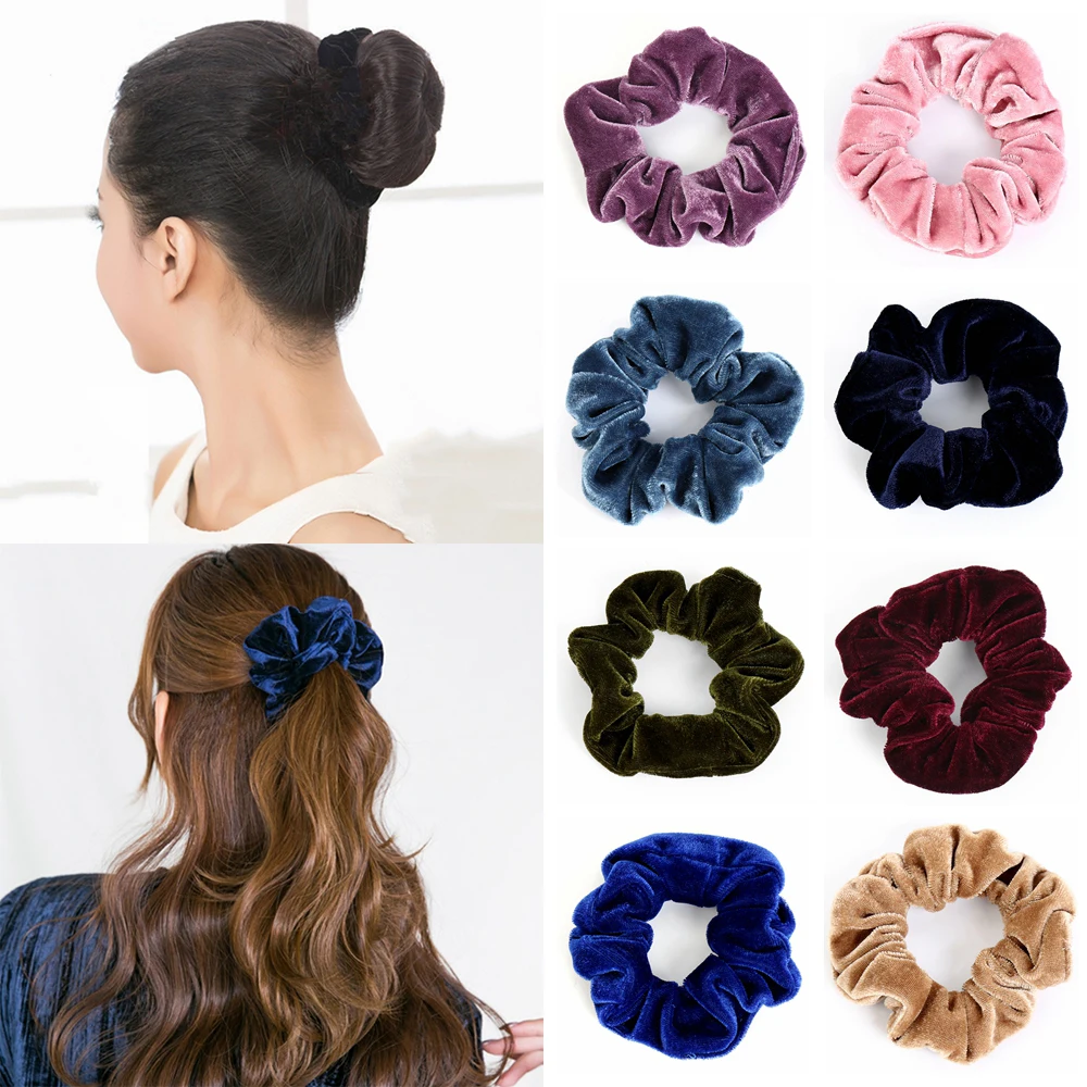 Women Girls Fashion Velvet Elastic Solid Color Hair Rope Ring Tie Scrunchie Ponytail Holder Hair Rubber Band Hair Accessories
Women Girls Fashion Velvet Elastic Solid Color Hair Rope Ring Tie Scrunchie Ponytail Holder Hair Rubber Band Hair Accessories