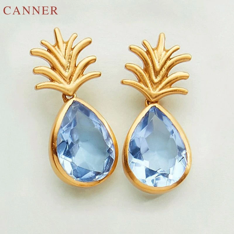 Blue Crystal Rhinestone Drop Earrings for Women Fruit Pineapple Earrings Gold Color Boho Earings 2019 Jewelry oorbellen C40
Blue Crystal Rhinestone Drop Earrings for Women Fruit Pineapple Earrings Gold Color Boho Earings 2019 Jewelry oorbellen C40