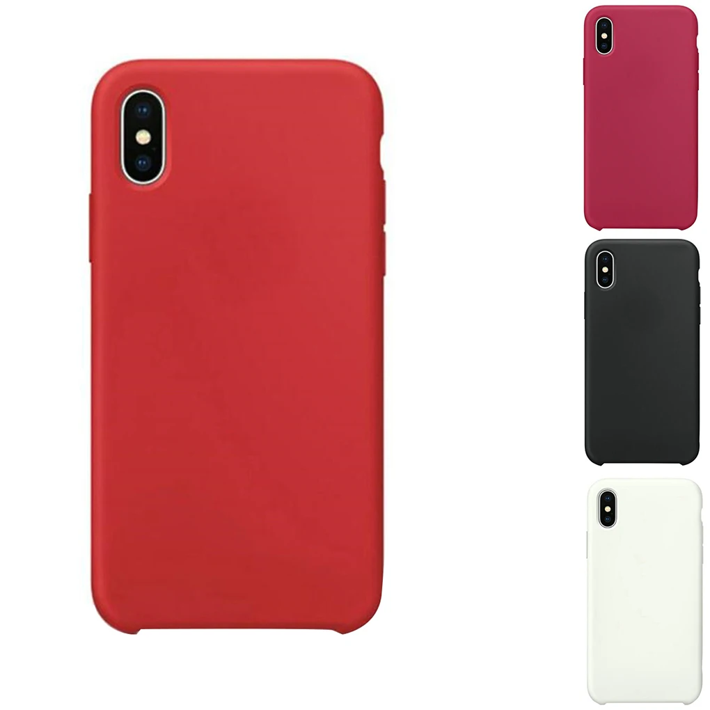 Новое поступление сменный однотонный чехол для iPhone 6S мягкий силиконовый