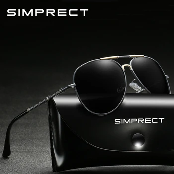 SIMPRECT 2020 Pilot Polarized Sunglasses Men Retro UV400 High Quality Driving Metal Sun Glasses Vintage Lunette De Soleil Homme
SIMPRECT 2020 Pilot Polarized Sunglasses Men Retro UV400 High Quality Driving Metal Sun Glasses Vintage Lunette De Soleil Homme