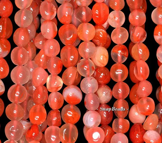 6mm Carnelian Agate Gemstone, Red, Grade AA, Nugget Pebble 8mm-6mm Loose Beads 16 inch Full Strand (90147890-141)
6mm Carnelian Agate Gemstone, Red, Grade AA, Nugget Pebble 8mm-6mm Loose Beads 16 inch Full Strand (90147890-141)
