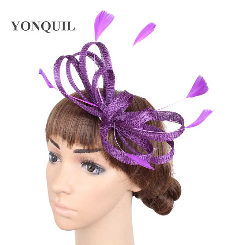 Ladies elegant event fascinators hats women hair accessories bridal headwear for party race church derby hat with feather SYF271
Ladies elegant event fascinators hats women hair accessories bridal headwear for party race church derby hat with feather SYF271