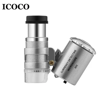 ICOCO Mini Portable 60X Currency Detecting Microscope Handheld Money Tester Magnifier Loupe Glass LED Light UV Microscope Sale
ICOCO Mini Portable 60X Currency Detecting Microscope Handheld Money Tester Magnifier Loupe Glass LED Light UV Microscope Sale