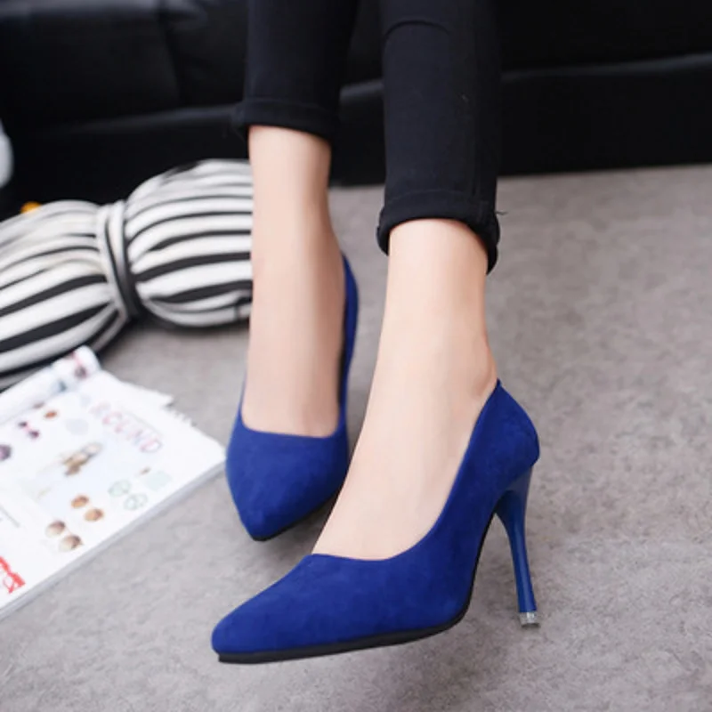 2019 four seasons single shoes nubuck leather women's shoes fashion stiletto high heel shoes
2019 four seasons single shoes nubuck leather women's shoes fashion stiletto high heel shoes