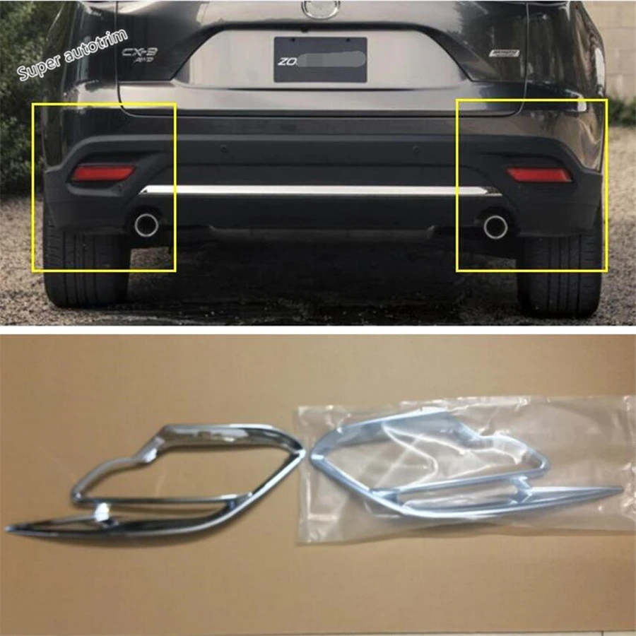 Lapetus Accessories Exterior Rear Fog Lights Lamp Cover Trim 2 Piece ABS Fit For Mazda CX-9 CX9 2017 2018 2019 / Chrome Kit
Lapetus Accessories Exterior Rear Fog Lights Lamp Cover Trim 2 Piece ABS Fit For Mazda CX-9 CX9 2017 2018 2019 / Chrome Kit