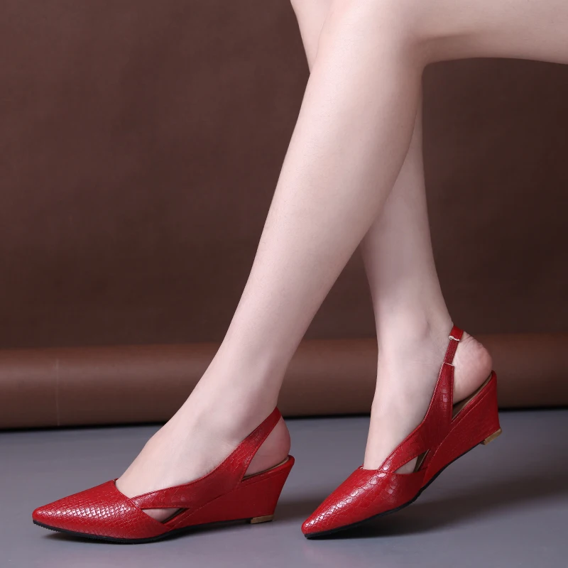 Fashion High Heels Pointed toe Sandals Women Summer Pointed toe Wedge Sandals Hollow Back Strap Woman High Heels Shoes 33-45
Fashion High Heels Pointed toe Sandals Women Summer Pointed toe Wedge Sandals Hollow Back Strap Woman High Heels Shoes 33-45