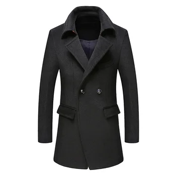 2018 New Winter Wool Coat Men Leisure Long Sections Woolen Coats Men's Pure Color Casual Fashion Jackets / Casual Men Overcoat
2018 New Winter Wool Coat Men Leisure Long Sections Woolen Coats Men's Pure Color Casual Fashion Jackets / Casual Men Overcoat