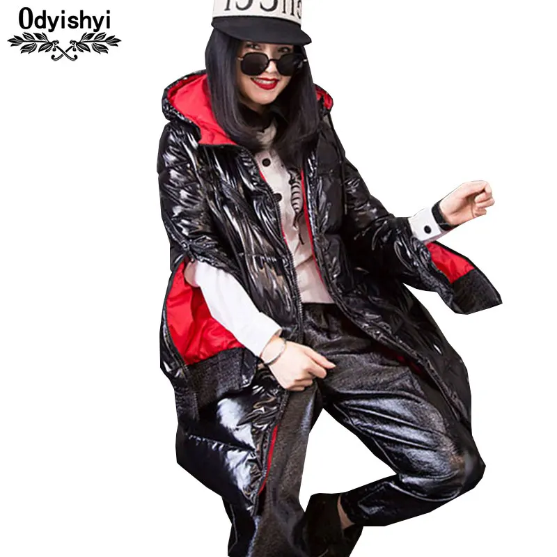 Ukraine 2018 Winter New Women Down Cotton Jacket Fashion Bright Hooded Medium long Outerwear Female Large size Padded Coat HS199
Ukraine 2018 Winter New Women Down Cotton Jacket Fashion Bright Hooded Medium long Outerwear Female Large size Padded Coat HS199