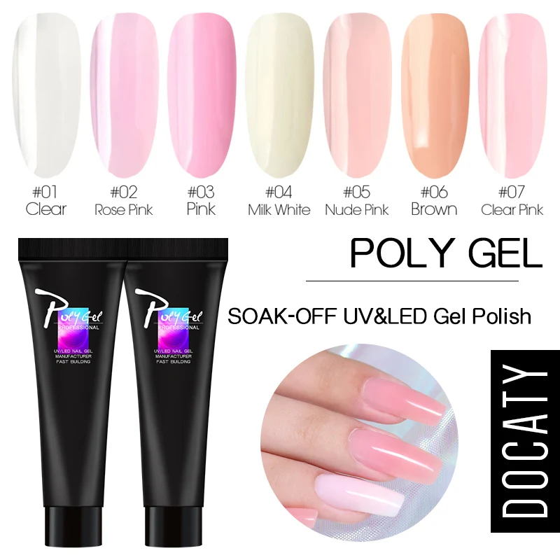 Docaty Poly Gel Finger Extension Crystal Gel Polish Uv Permanent Enamels Gel Simple Quick Dry Builder Polygel Nail Art Primer
Docaty Poly Gel Finger Extension Crystal Gel Polish Uv Permanent Enamels Gel Simple Quick Dry Builder Polygel Nail Art Primer