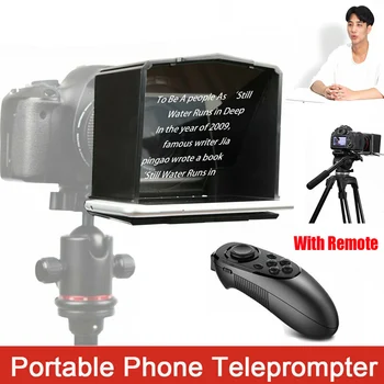 T1 Phone Use Portable Teleprompter Set Professional Forum ABS DSLR Camera With Adapter Ring Interview High Definition Mini
T1 Phone Use Portable Teleprompter Set Professional Forum ABS DSLR Camera With Adapter Ring Interview High Definition Mini