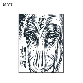 Horror black and white Head portrait modern handmade oil painting on canvas wall art picture for living room home decoraiton
Horror black and white Head portrait modern handmade oil painting on canvas wall art picture for living room home decoraiton