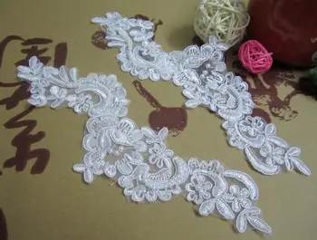 Hot Sale 400 pairs Lace Applique Pearl Lace Patches Trim for Garment Accessories
Hot Sale 400 pairs Lace Applique Pearl Lace Patches Trim for Garment Accessories