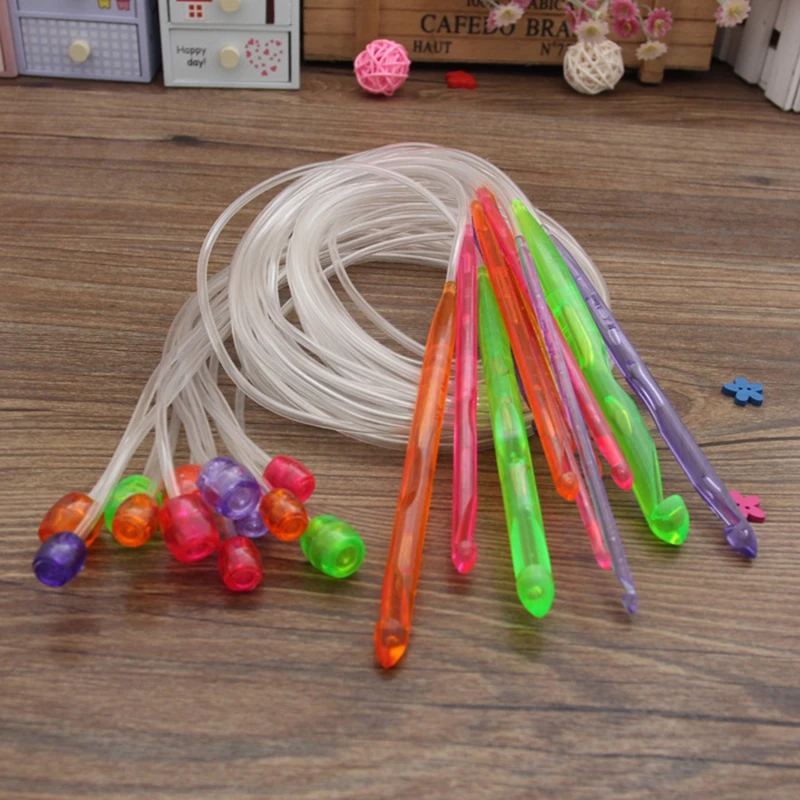 1.2m Length (3.5-12.0mm)12Sizes Afghan Multicolor Plastic Needles Tunisia Blanket Crochet Hooks Set
1.2m Length (3.5-12.0mm)12Sizes Afghan Multicolor Plastic Needles Tunisia Blanket Crochet Hooks Set