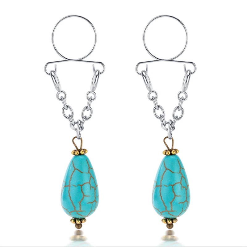 New Arrival Sexy Non Pierced Nipple Piercing Water Drop Clip On Fake Nipple Ring Natural stone Body Jewelrys Christmas Gifts
New Arrival Sexy Non Pierced Nipple Piercing Water Drop Clip On Fake Nipple Ring Natural stone Body Jewelrys Christmas Gifts