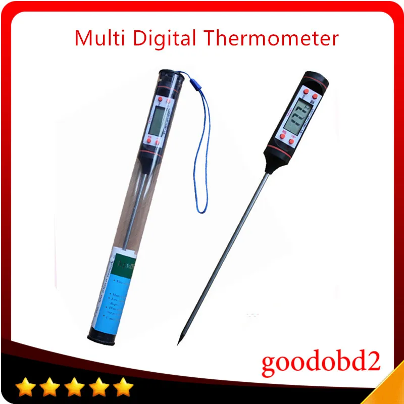 Portable LED Digital Thermometer Temperature Detector with Probe Sensor Temperature instrument
Portable LED Digital Thermometer Temperature Detector with Probe Sensor Temperature instrument