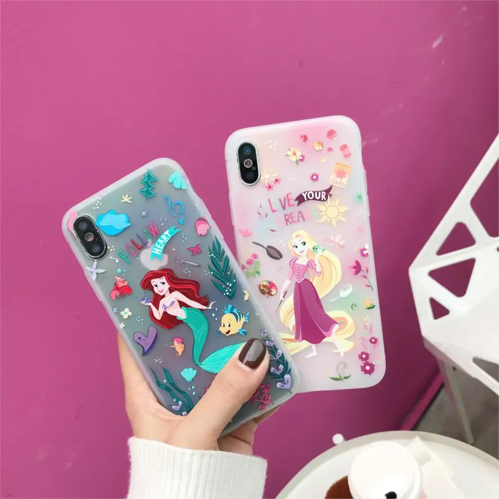 Snow White Princess Rapunzel Mermaid Pattern Phone Case For iPhone 7 6 6S 8 Plus X XS Max XR TPU Cover Coque Fundas Capa
Snow White Princess Rapunzel Mermaid Pattern Phone Case For iPhone 7 6 6S 8 Plus X XS Max XR TPU Cover Coque Fundas Capa