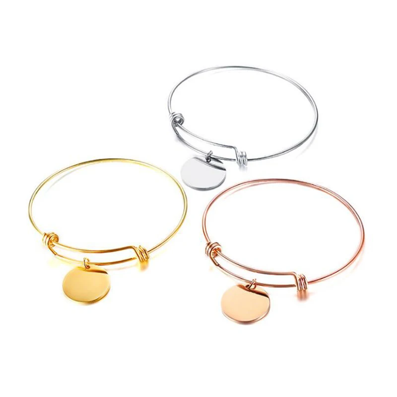 Customized Female Alex Bracelet Length Adjustable Stainless Steel Bracelet Silver Rose Gold Round Charm Women Engrave Bracelet
Customized Female Alex Bracelet Length Adjustable Stainless Steel Bracelet Silver Rose Gold Round Charm Women Engrave Bracelet
