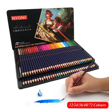 24/36/48/72 Colors lapices WatercolorProfessional Soft Water Soluble Coloured Pencils Set For Fine Art Drawing Sketch
24/36/48/72 Colors lapices WatercolorProfessional Soft Water Soluble Coloured Pencils Set For Fine Art Drawing Sketch