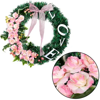 Artificial Rose Flower Wreath Door Threshold Flower DIY Wedding Home Party Event Floral Garland Christmas Thanks Giving Decor
Artificial Rose Flower Wreath Door Threshold Flower DIY Wedding Home Party Event Floral Garland Christmas Thanks Giving Decor