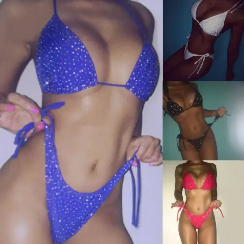 2pcs Sexy Women Crystal Swimwear Bandage Bikini Set Push-up Padded Bra Bathing Suit Swimsuit Beachwear Biquini
2pcs Sexy Women Crystal Swimwear Bandage Bikini Set Push-up Padded Bra Bathing Suit Swimsuit Beachwear Biquini