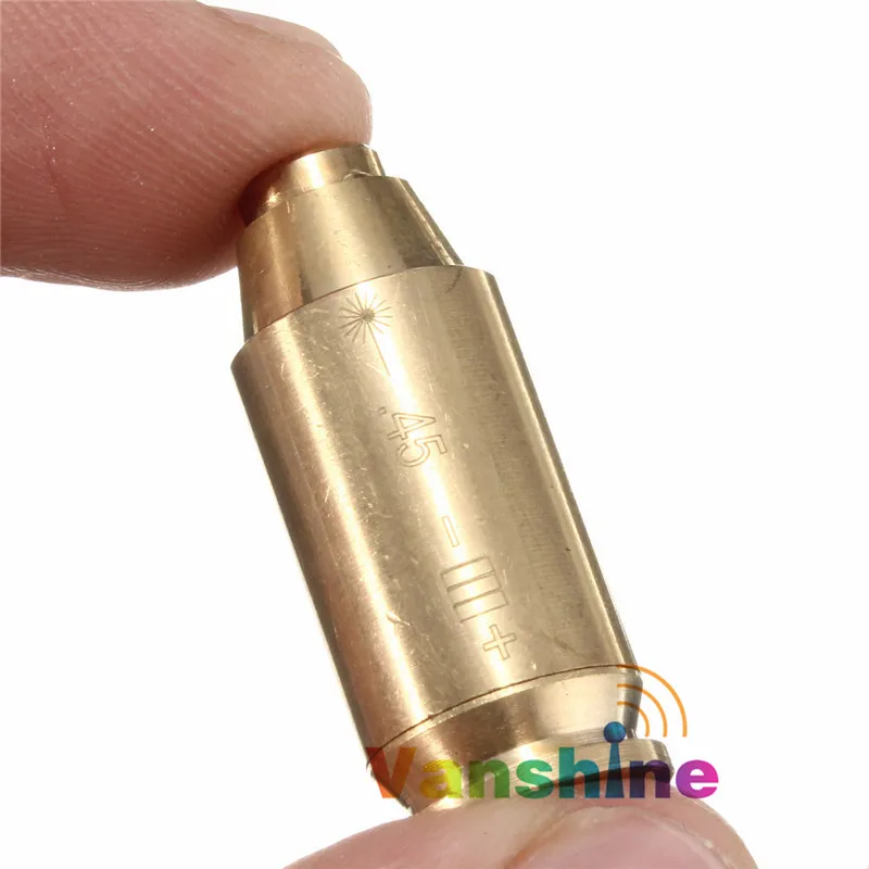

Tactical CAL.45 Red Dot Laser Sight Cartridge Bore Sighter Copper Boresighter Hunting Rifle Gun Accessories