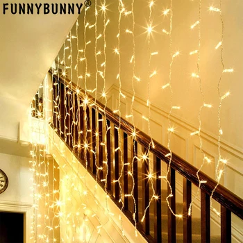 Party Backdrops Window Curtain Icicle Lights, 304 LED, 9.8ft x 9.8ft, 8 Modes, String Fairy Light, Warm White, Wedding
Party Backdrops Window Curtain Icicle Lights, 304 LED, 9.8ft x 9.8ft, 8 Modes, String Fairy Light, Warm White, Wedding