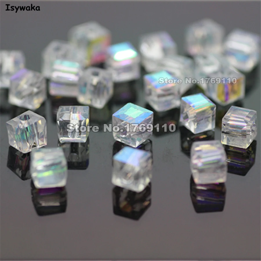 Isywaka 100pcs Cube 4mm White AB Color Square Austria Crystal Beads Glass Beads Loose Spacer Bead for DIY Jewelry Making
Isywaka 100pcs Cube 4mm White AB Color Square Austria Crystal Beads Glass Beads Loose Spacer Bead for DIY Jewelry Making
