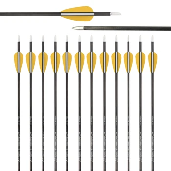 30" Carbon Arrows Spine 300-700 ID 4.2mm 2" Vane Fixed Bullet Point Recurve Bows Shooting Archery Bow Free Shipping
30" Carbon Arrows Spine 300-700 ID 4.2mm 2" Vane Fixed Bullet Point Recurve Bows Shooting Archery Bow Free Shipping
