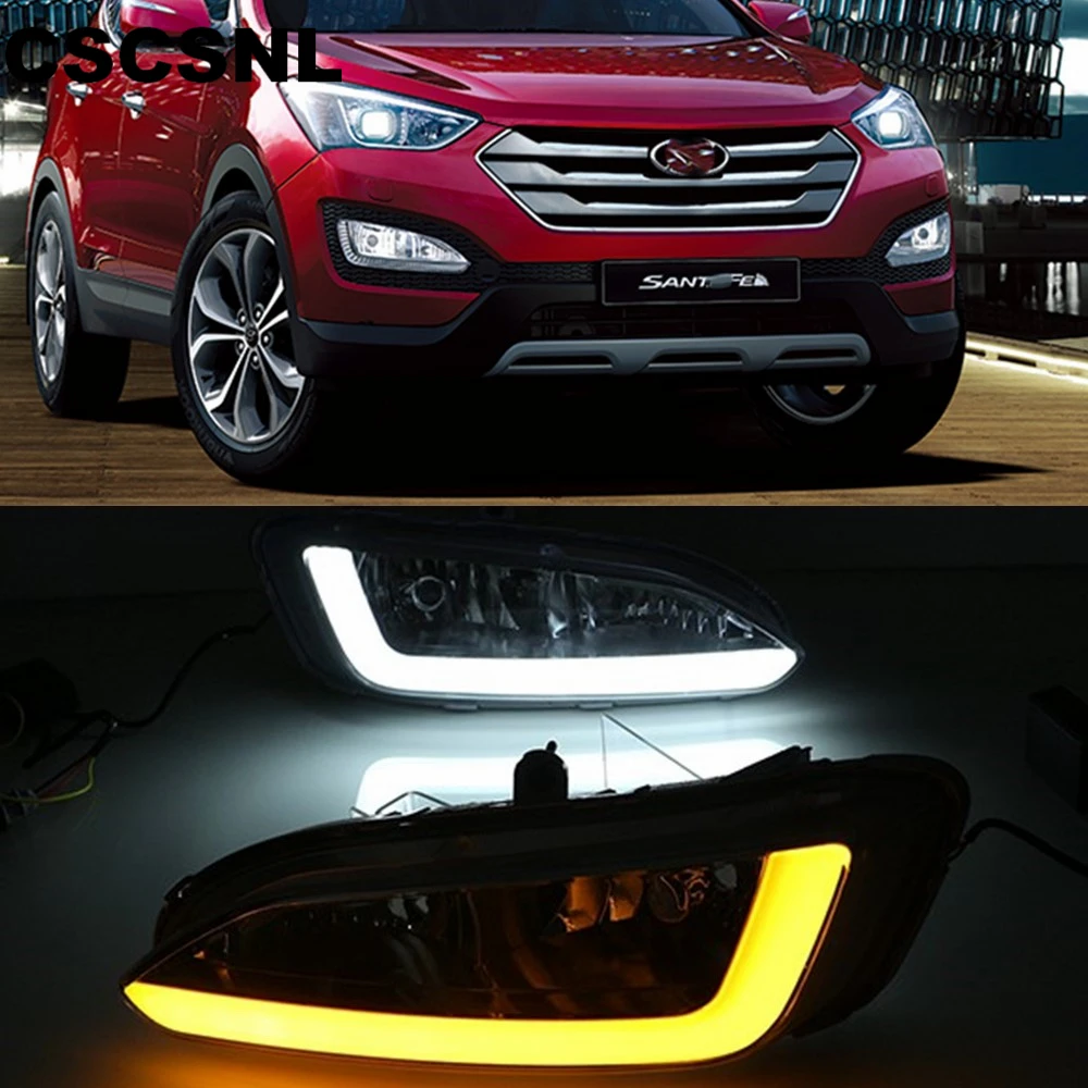 CSCSNL 1 set For Hyundai Santa Fe IX45 2013 2014 2015 12V ABS LED DRL Daytime Running Lights With turnning yellow signal Lamp
CSCSNL 1 set For Hyundai Santa Fe IX45 2013 2014 2015 12V ABS LED DRL Daytime Running Lights With turnning yellow signal Lamp