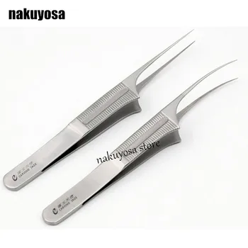 2pcs/set microsurgical instruments 12cm 0.3MM Hair transplant Stainless steel high quality forceps curved/platform
2pcs/set microsurgical instruments 12cm 0.3MM Hair transplant Stainless steel high quality forceps curved/platform