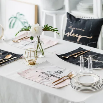2PCS/Lot 40x28cm cotton linen fabric marbled table mat waterproof table cloth double layer insulation pads meal mat
2PCS/Lot 40x28cm cotton linen fabric marbled table mat waterproof table cloth double layer insulation pads meal mat